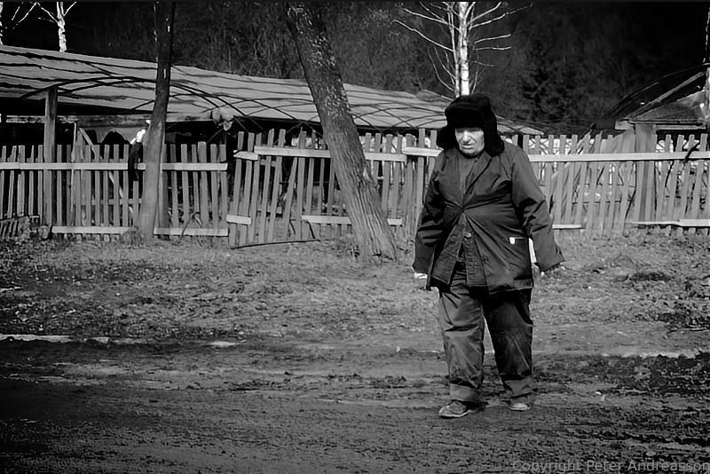 Farmer refusing to leave his radiation-stricken farm in southern Belarus.